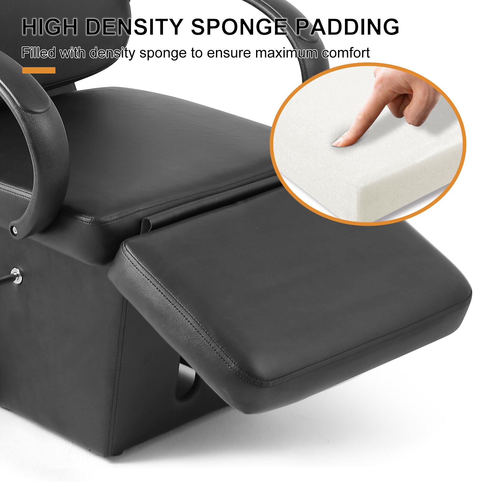 Artist Hand Backwash Barber Shampoo Chair Ceramic Bowl Sink Unit Salon Station