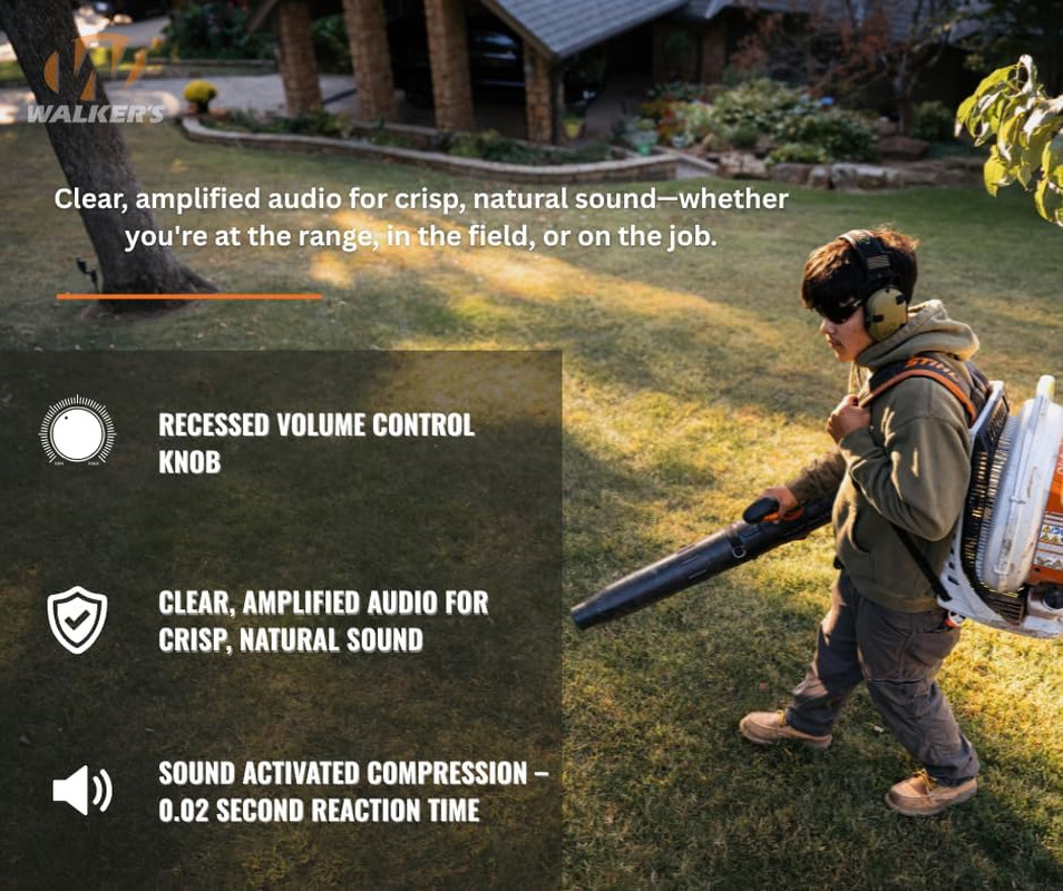 Walker'S Razor Patriot Electronic Muff - Kryptek