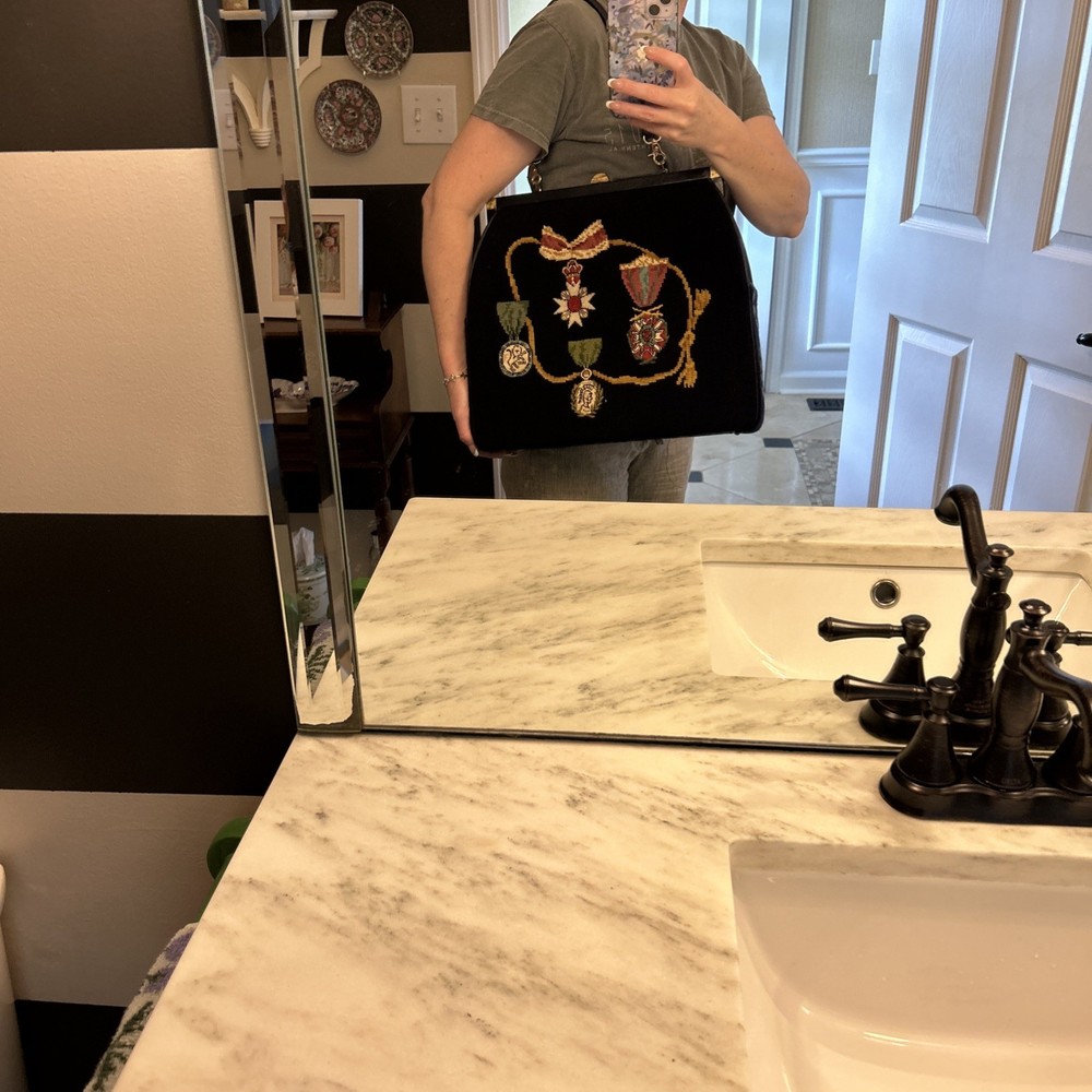 Extra Large Needlepoint Purse Exquisite