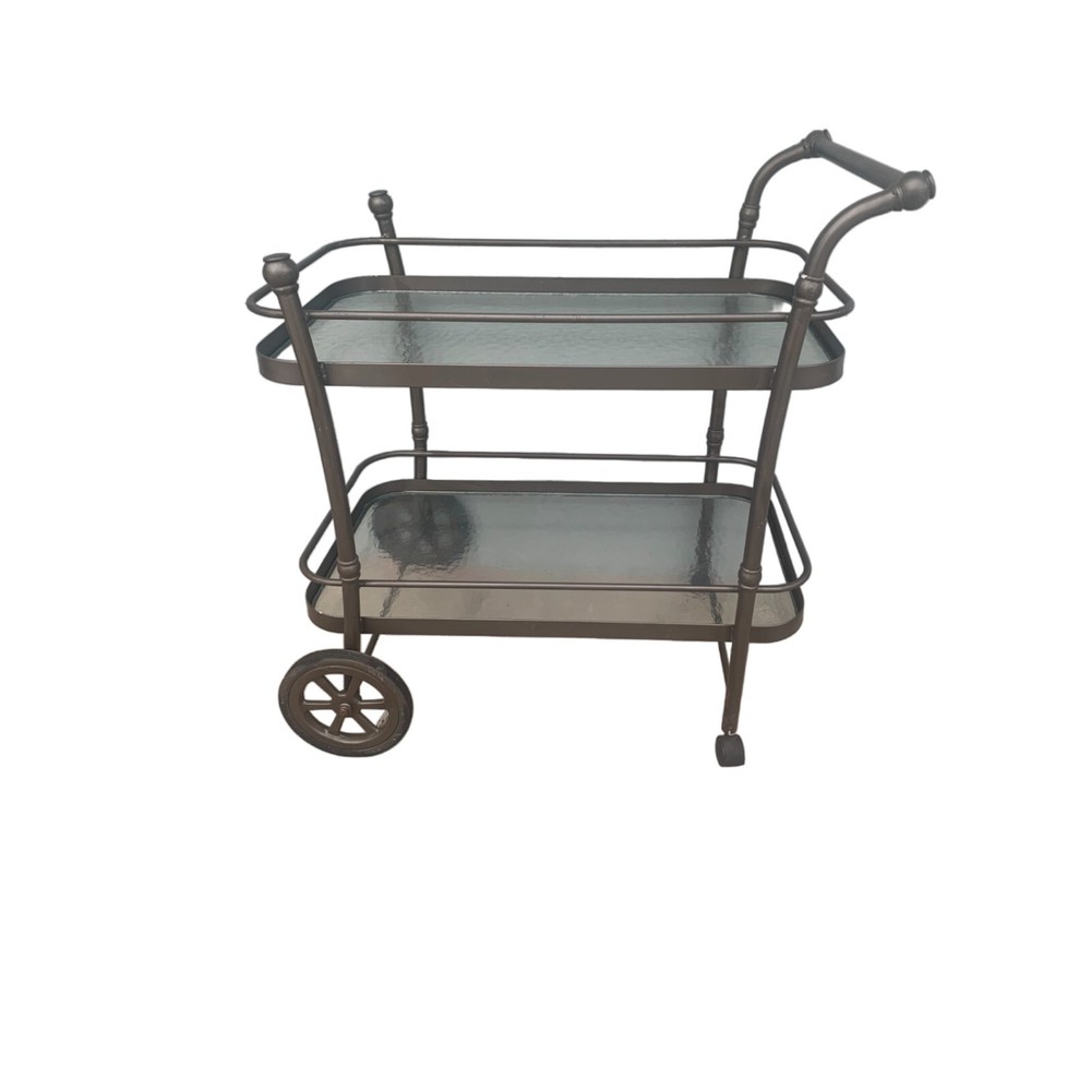Cast Aluminum Two tier bar server cart