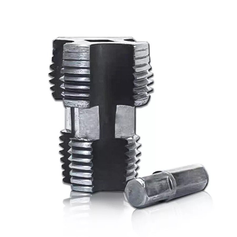 Electric Drill Compatible PVC Pipe Threader Kit with Various Die Sizes