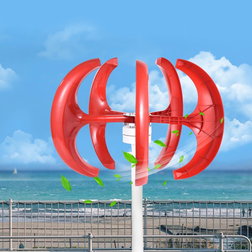 1000W 24V Vertical Axis Wind Power Turbine Generator Controller Home Windmill