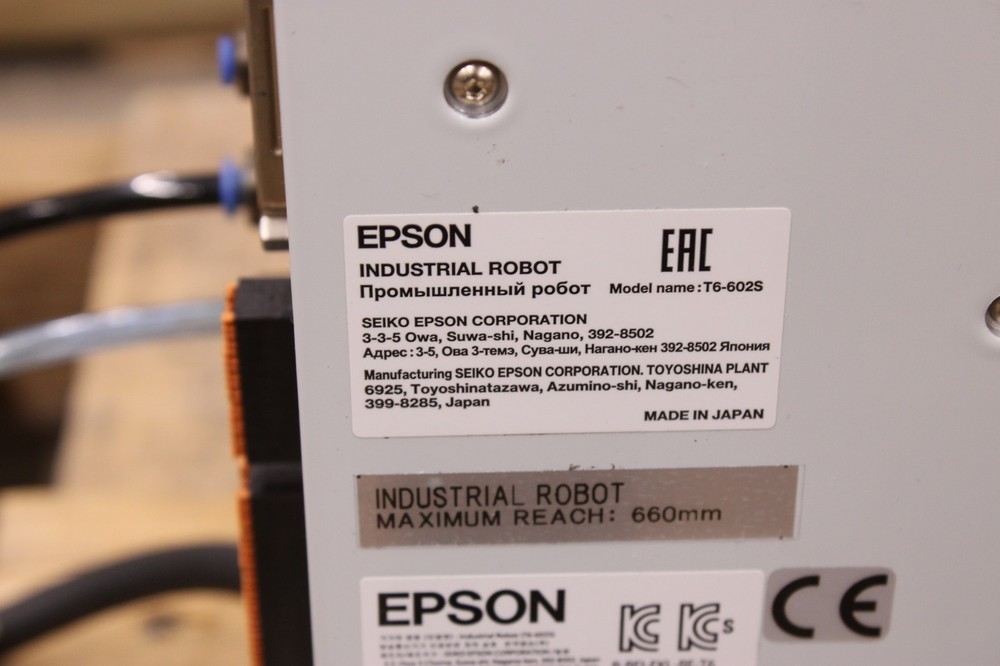 Epson T6-602S 4-axis SCARA Robot w/ Integrated Controller