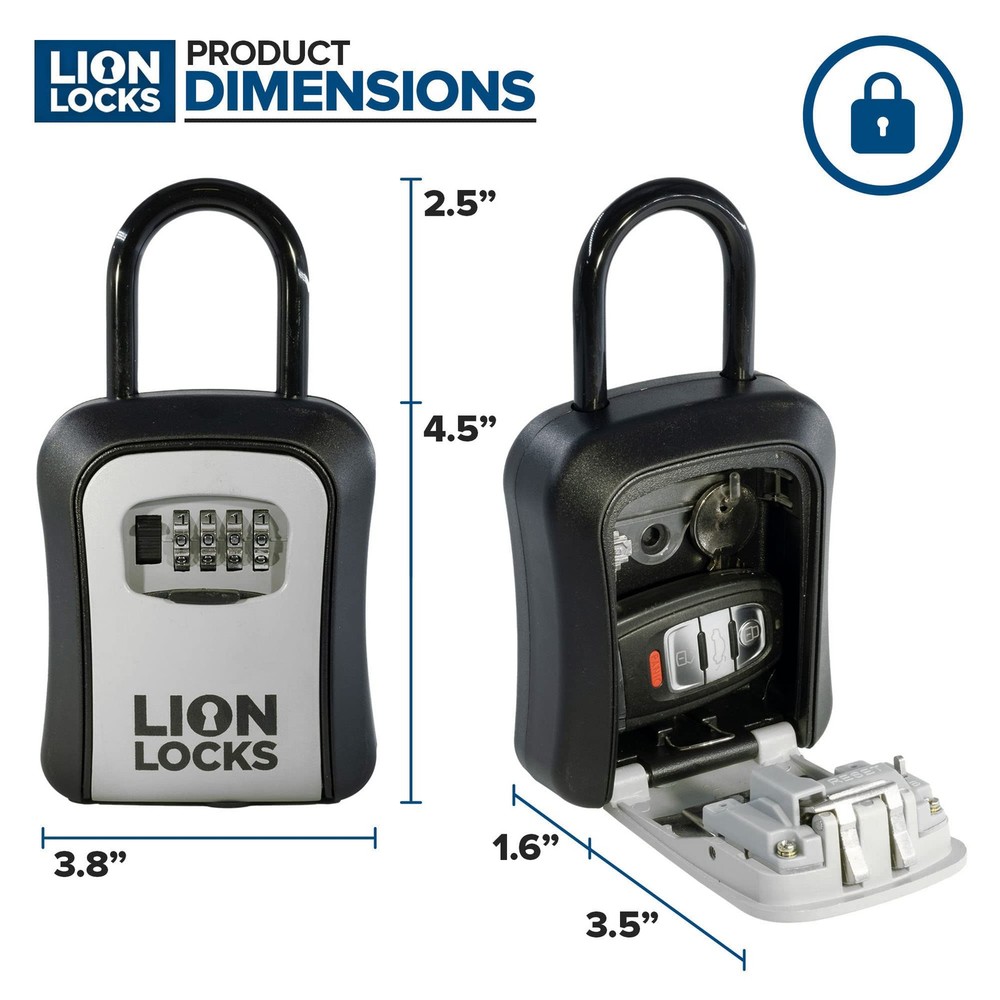 Key Lock Box for Keys with Code (12 Pack) 4 Digit Combination Lockbox for Key...