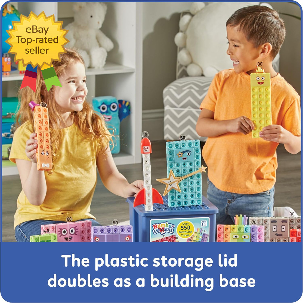 Numberblocks Heroes with Zeroes Mathlink Cubes Activity Set Preschool Learning