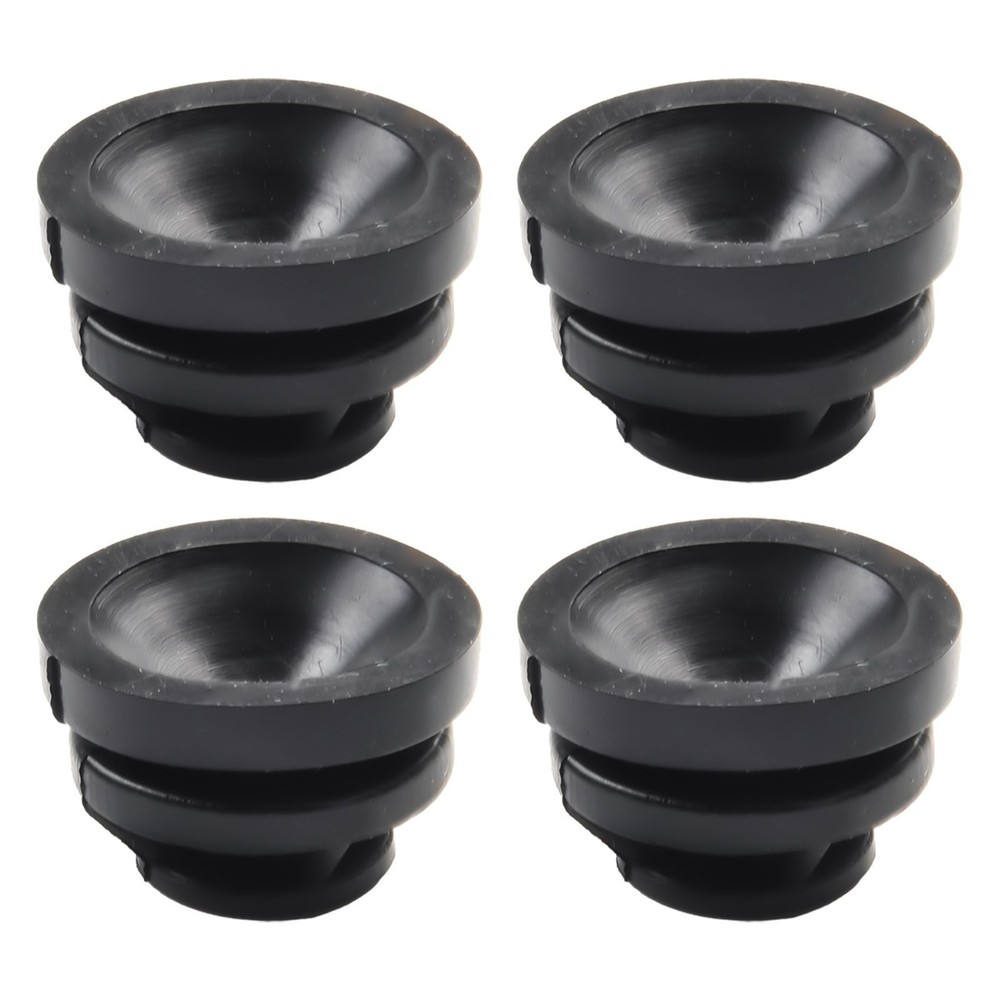 Car Engine Cover Rubber Mounts 4Pcs Black Auto Practical Buffer Tool Attachments