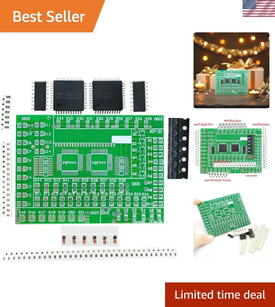 DIY SMD/SMT Components Practice Board Soldering Skill Training Kit AE1173