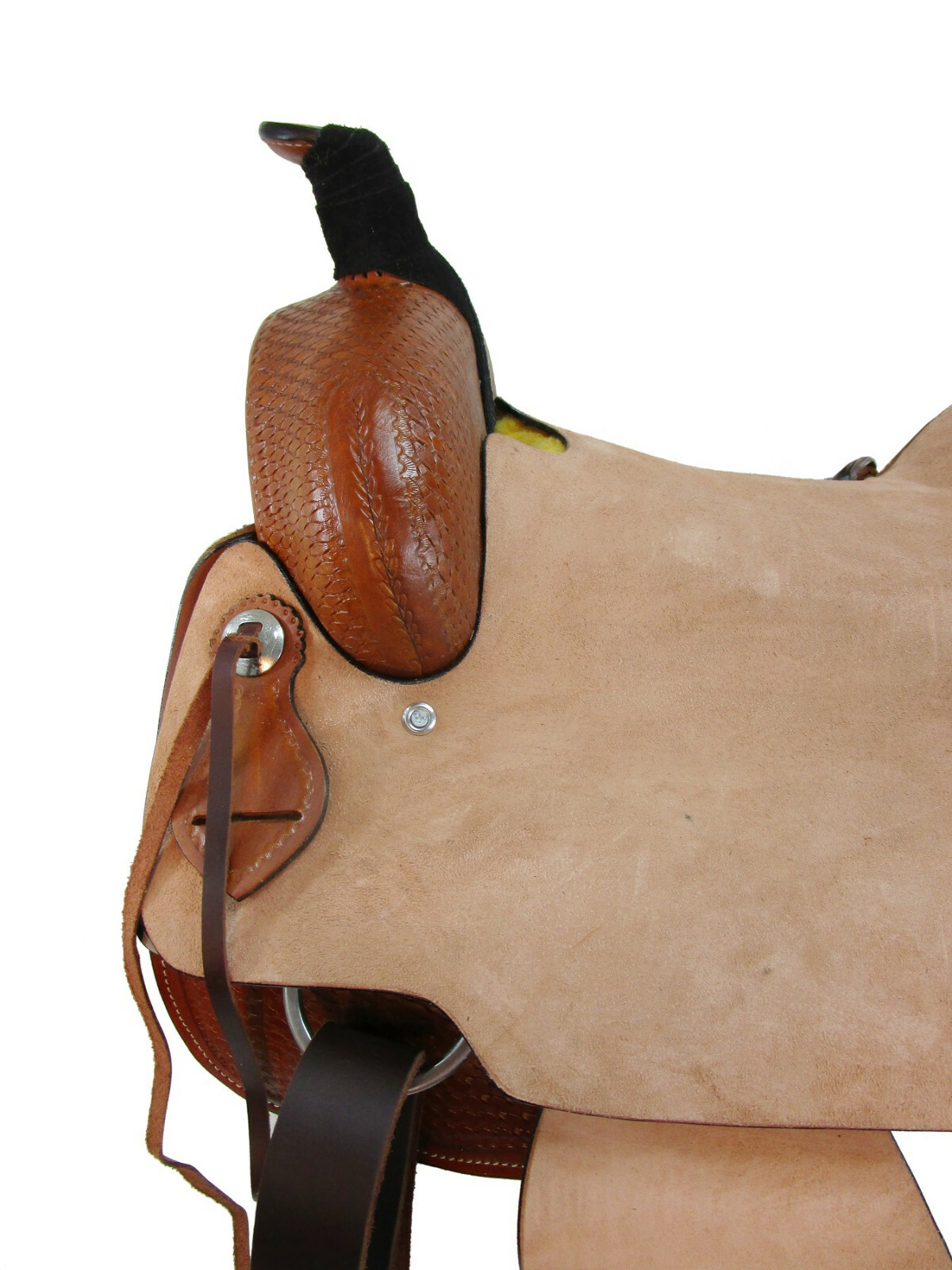 RODEO WESTERN SADDLE 16 17 HORSE RANCH ROPING ROPER TOOLED LEATHER TACK SET