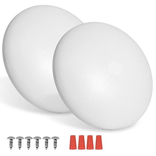2 Pack RV LED Ceiling Puck Light RV Boat Interior Light DC 2 Pack/Cool White