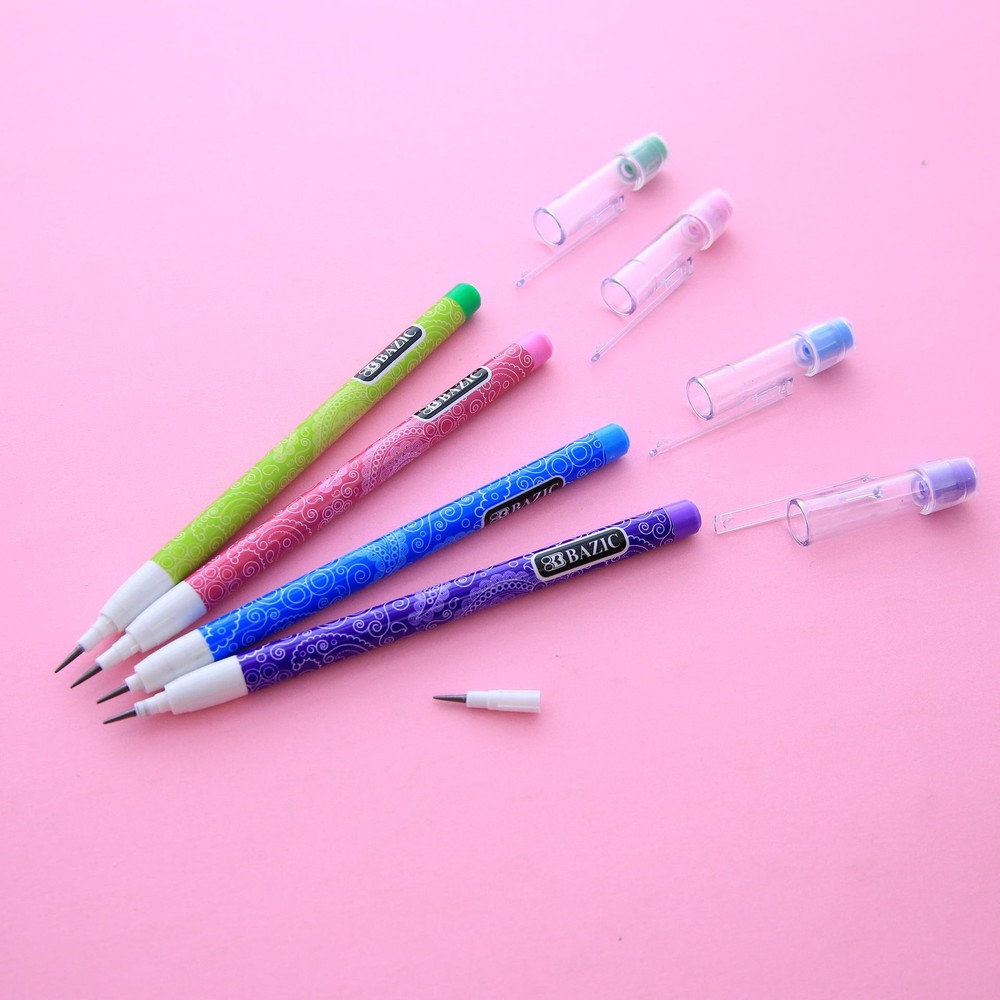 BAZIC Paisley Multi-Point Pencil (8/Pack), pack of 24