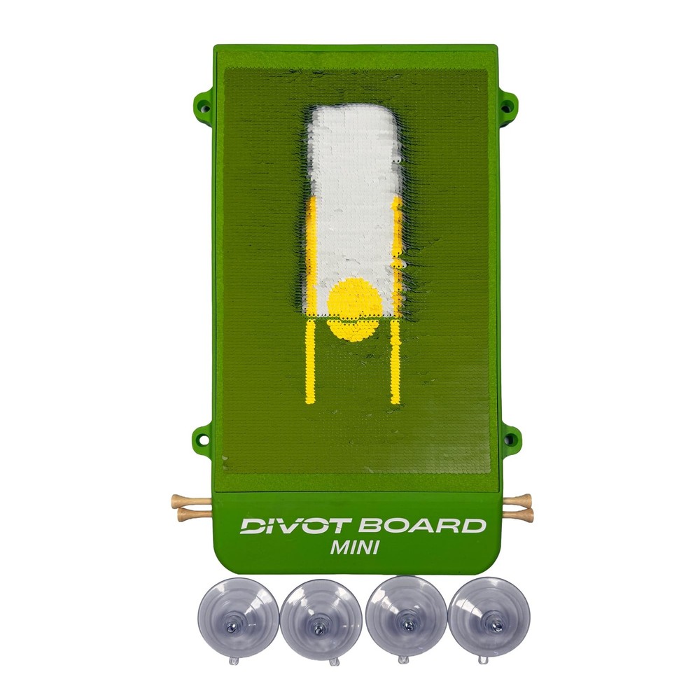 Golf Hitting Mat & Swing Path Trainer – Mini with Instant Impact Feedback for...