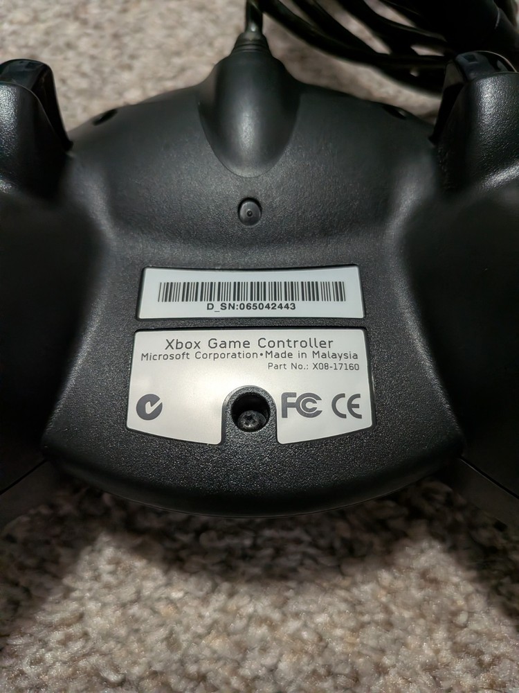 Tested EXCELLENT OEM Microsoft Original Xbox DUKE Controller & Breakaway Cable