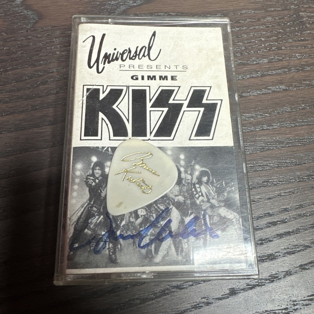 KISS: Universal Presents Gimme Kiss 1990 Mercury Promo Cassette Bruce Signed