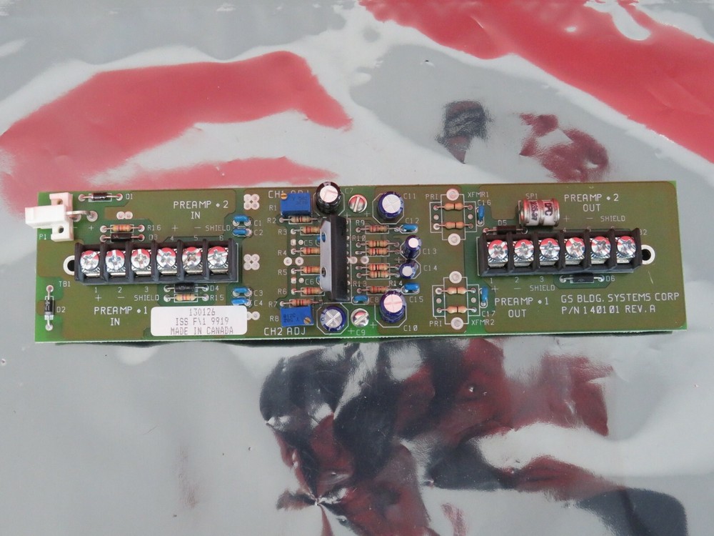 EST EDWARDS DAPM-R DUAL AUDIO PREAMP MODULE INTERFACE PN 140101