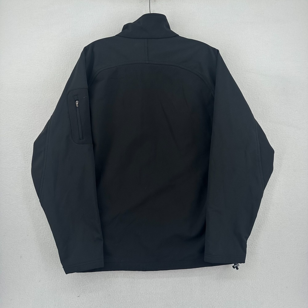 Reebok Men's Shell Jacket Size Medium Black Full Zip Fleece Lined