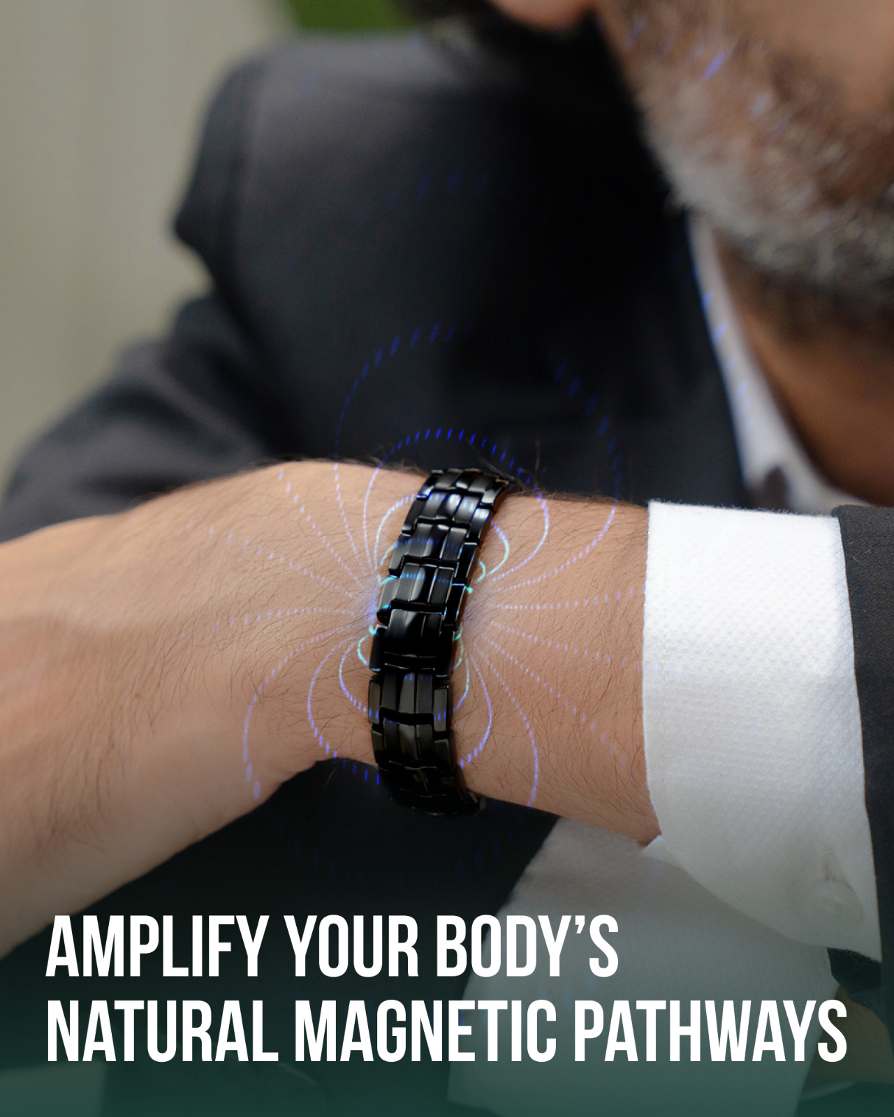 MagnetRX® Magnetic Bracelets for Men EllipseMAX 5X Strength 5,000 Gauss Magnets