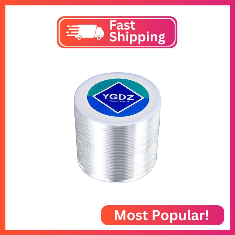 YGDZ 1.5mm Bracelet String, Elastic String Crystal Stretch Thread Clear Beading