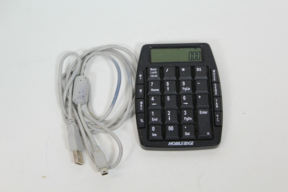 Mobile Edge - USB Numeric Keypad (MEANKC1) with USB Cable - USED - TESTED