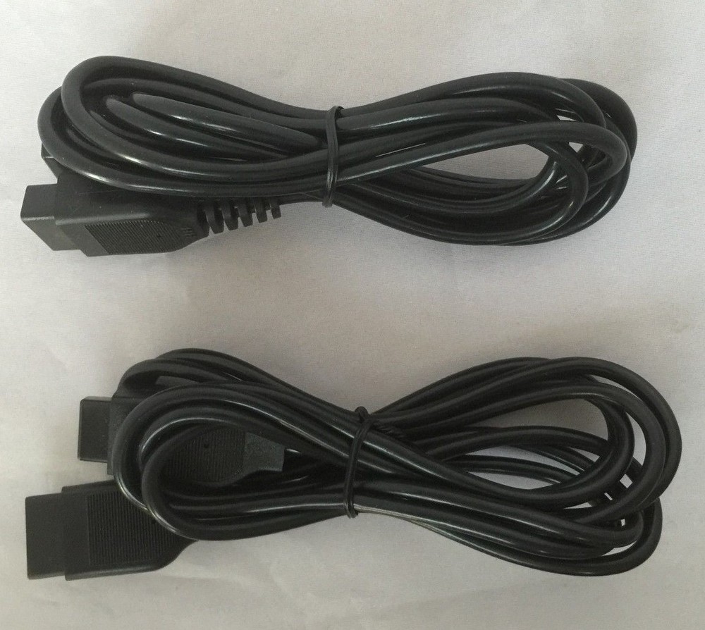 New Sega Genesis and Mega Drive Controller Extension Cable (2 pcs per Pack)