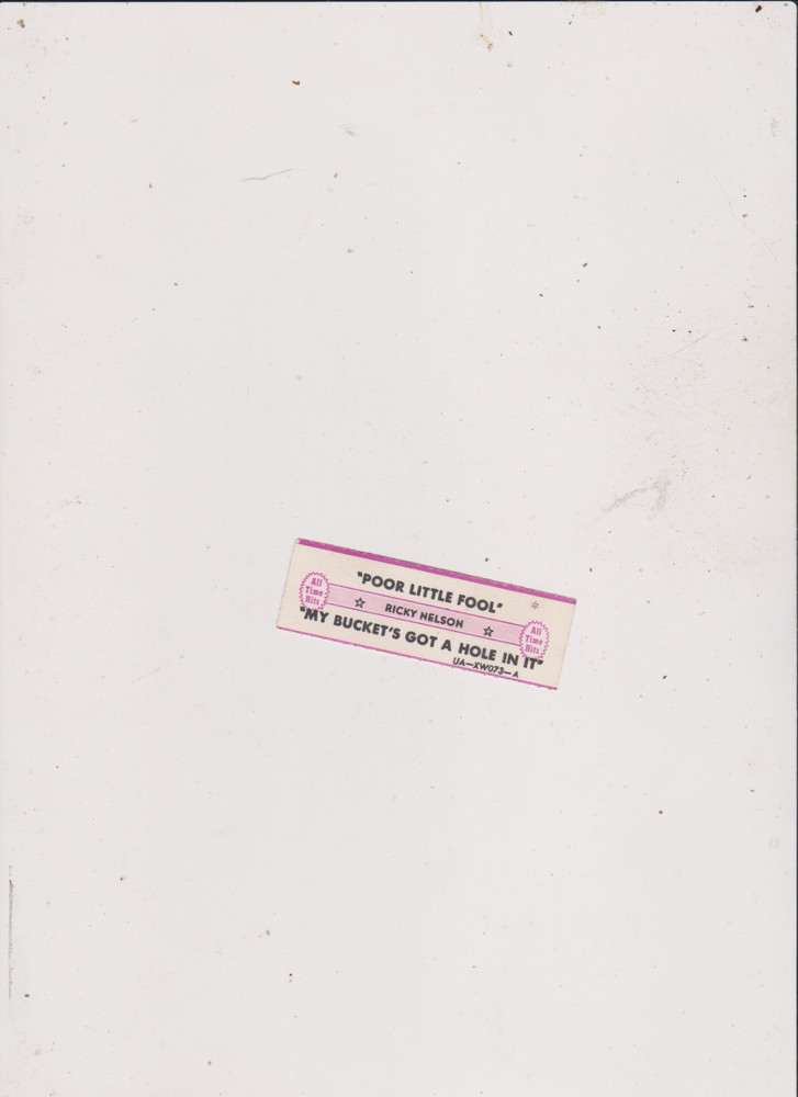 RICKY NELSON jukebox title strip