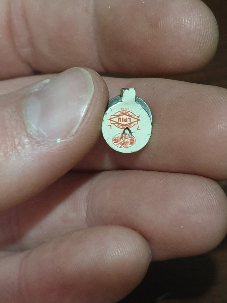 American Red Cross Tiny Fold Tab Button Vintage