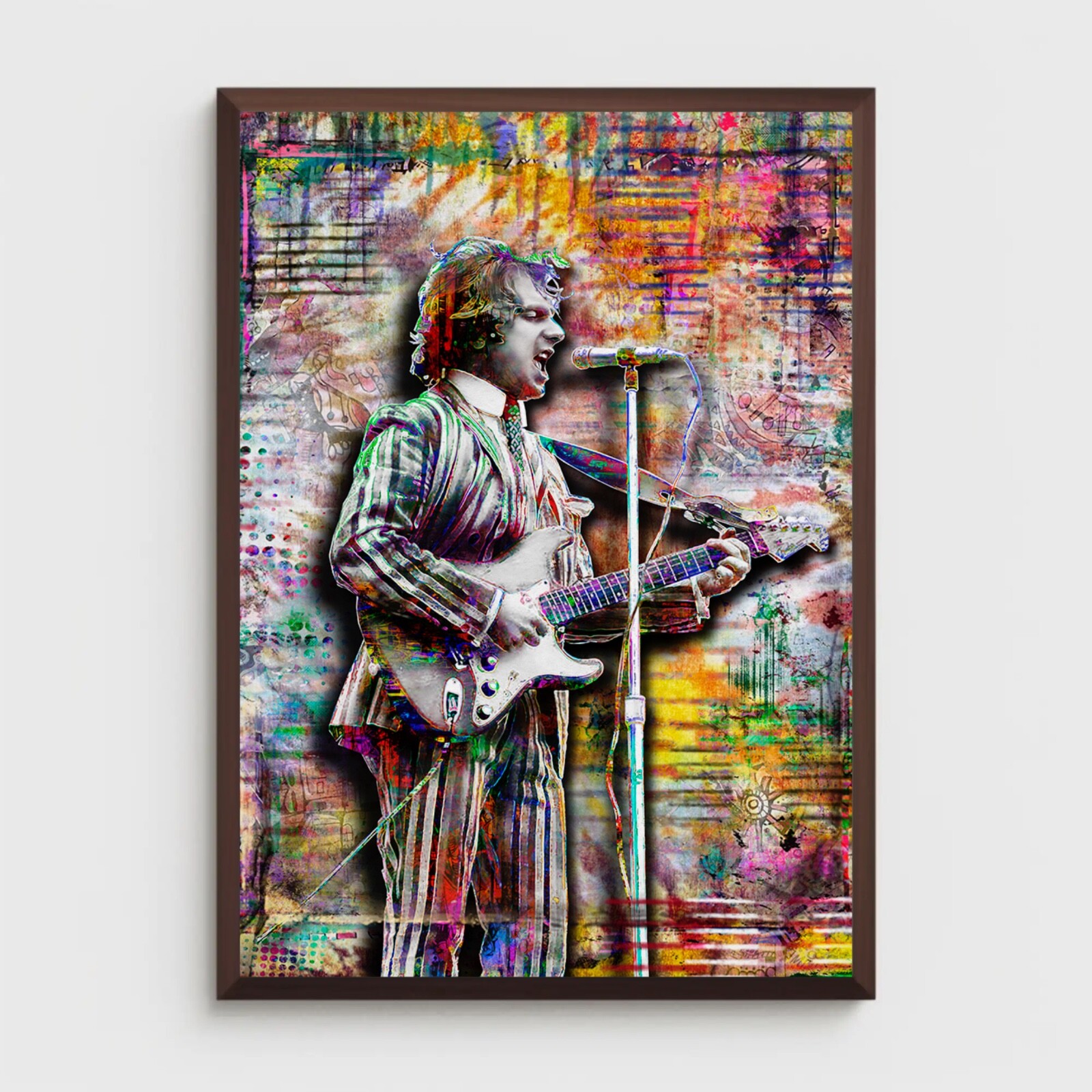 Van Morrison 12x18in Poster, VAN MORRISON Young Print Art Free Shipping US