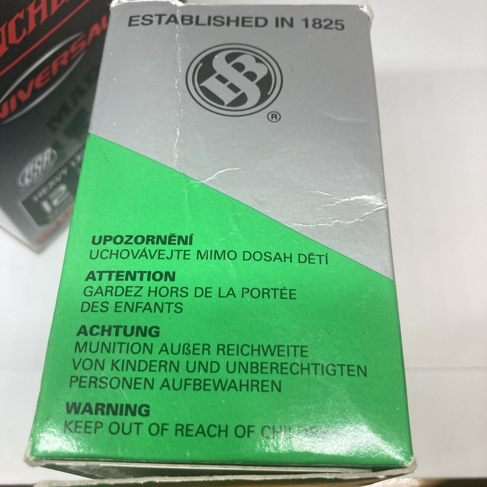4 Empty Shotgun Shell Boxes, Target Load. Winchester * 3, Sellier & Bellot