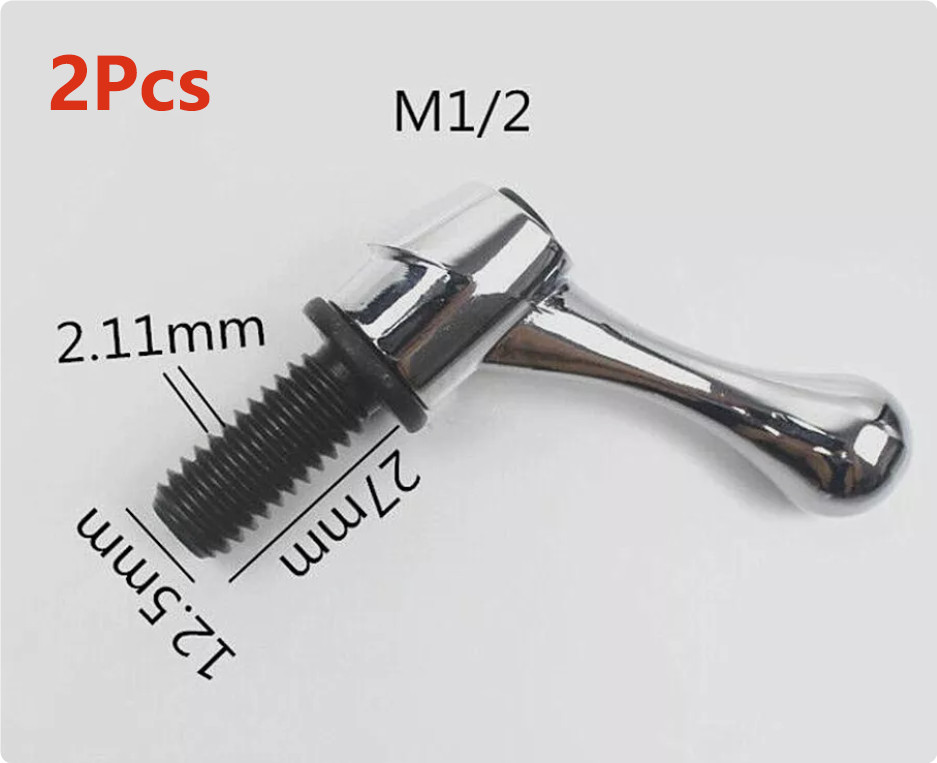 2Pcs Milling Machine Table Lock Bolt Handle CNC Vertical Mill Tool M1/2