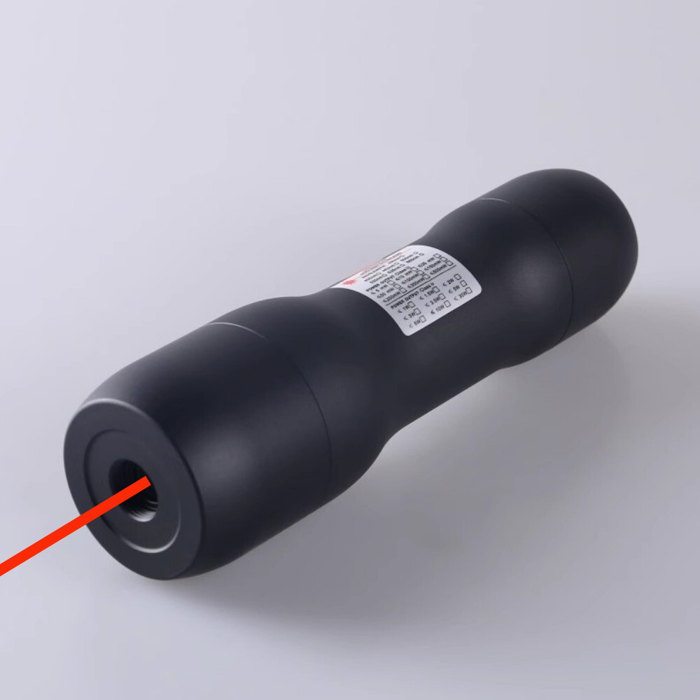 Waterproof 638nm Red Laser Pointer Pen Adjustable Focus Visible Beam Light RWP8