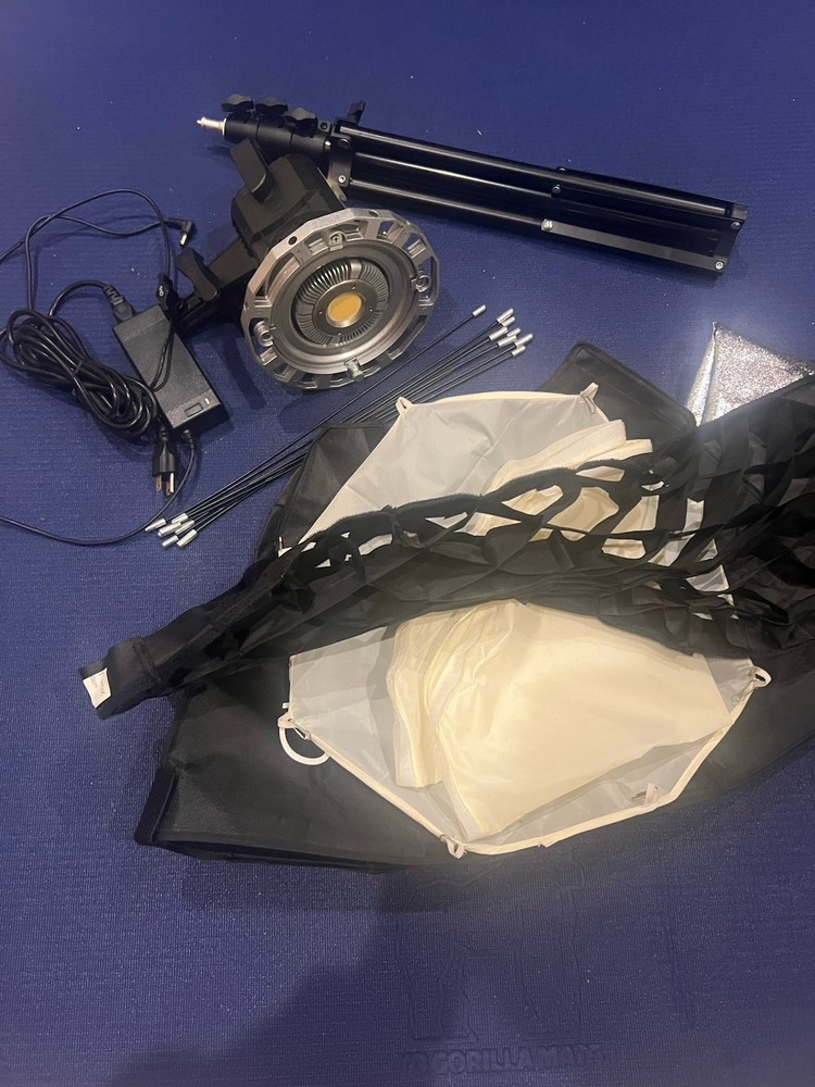 GVM Octagon Portable Softbox with Grid, Black, Studio Lighting