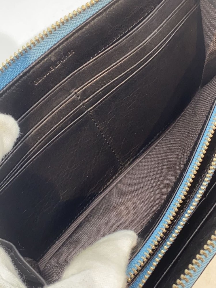 Paul Smith Long Wallet Black Plain Men's