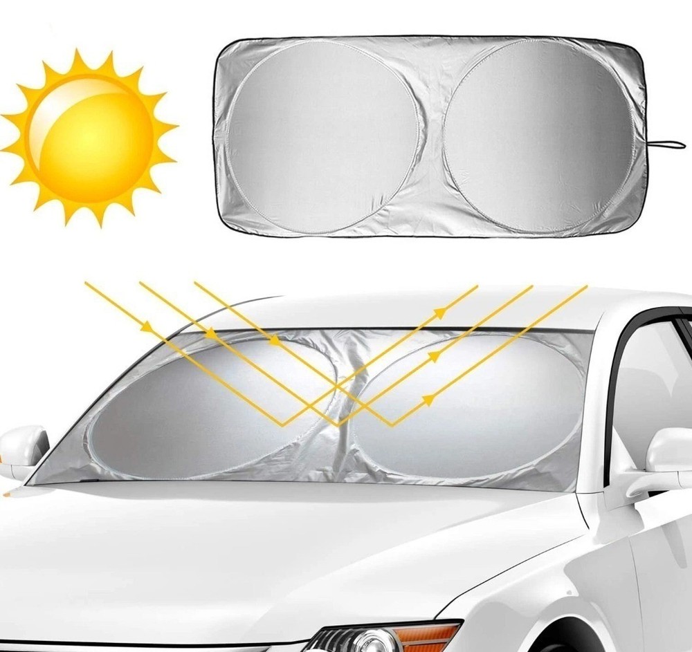 For GMC Windshield Sun Visor Foldable Car Window Sunshade UV Block Cover