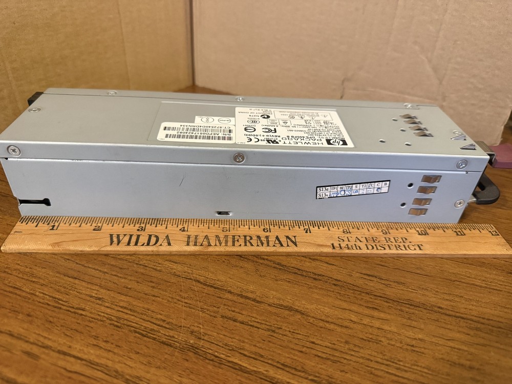 Hewlett Packard DPS-600PB Server Power Supply. Model#321632