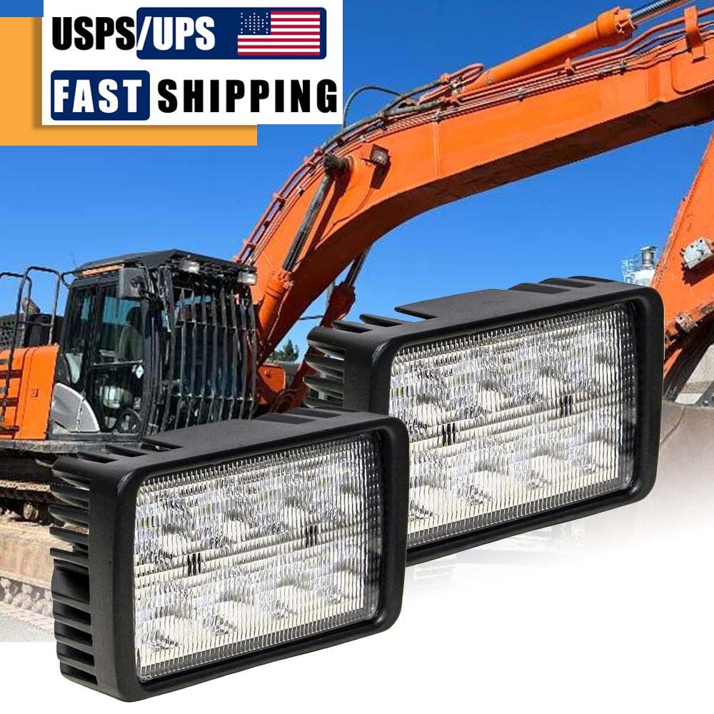 2PC Flood LED Work lights for Hitachi Excavator LED upper cab or Boom Work Light