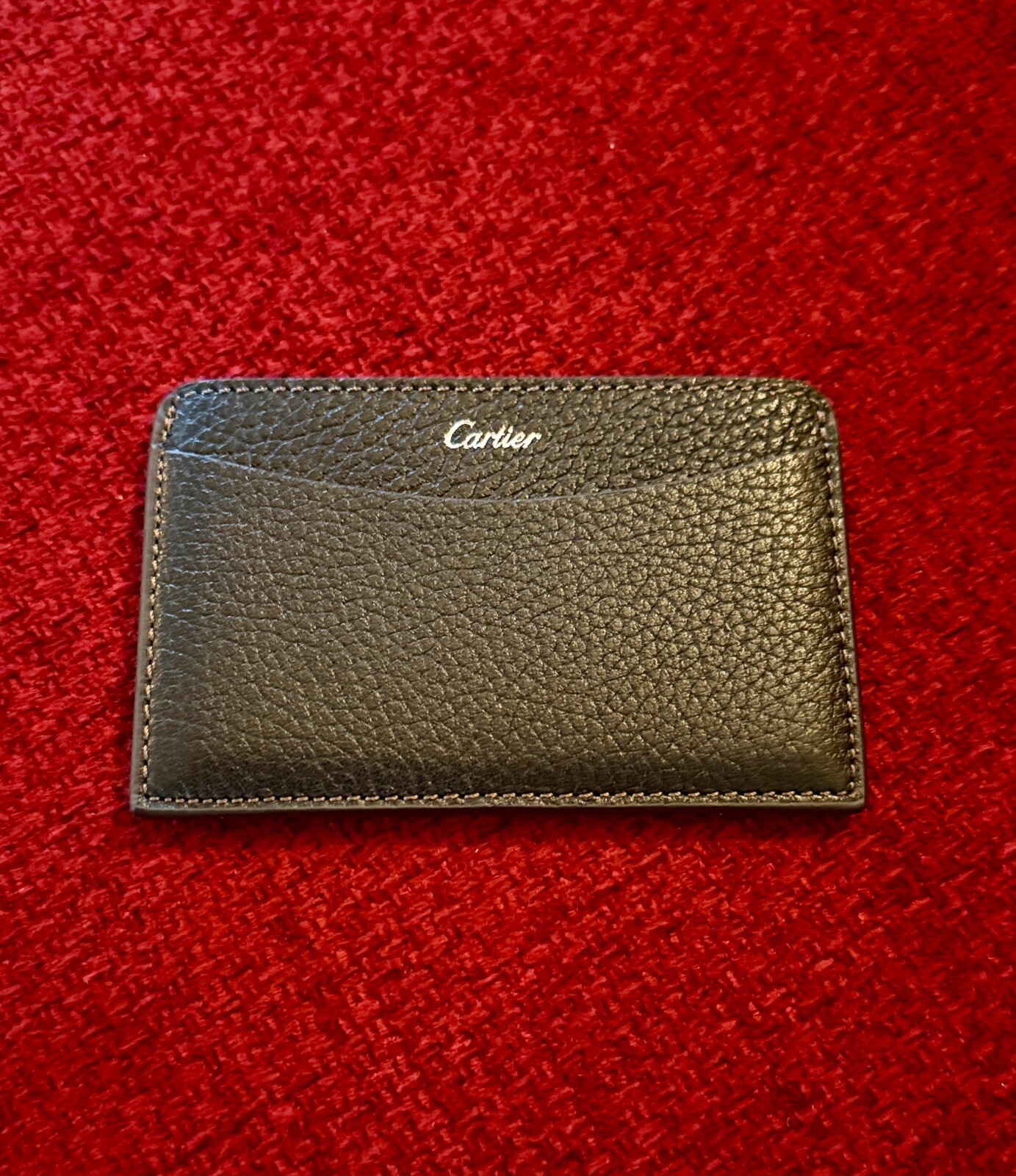 Cartier Cardholder Wallet Black Leather | NEW |Collectible Promotional AD Gift