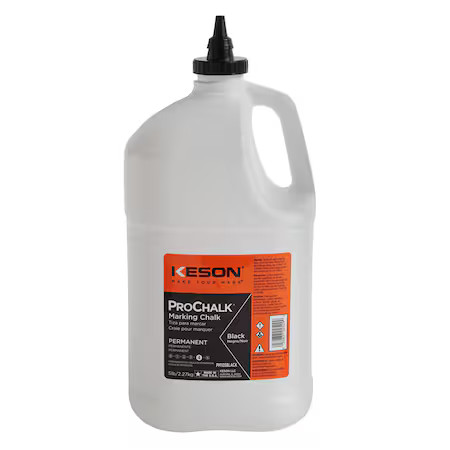 Keson Pm105black Marking Chalk, Black, Permanent, 5 Lb