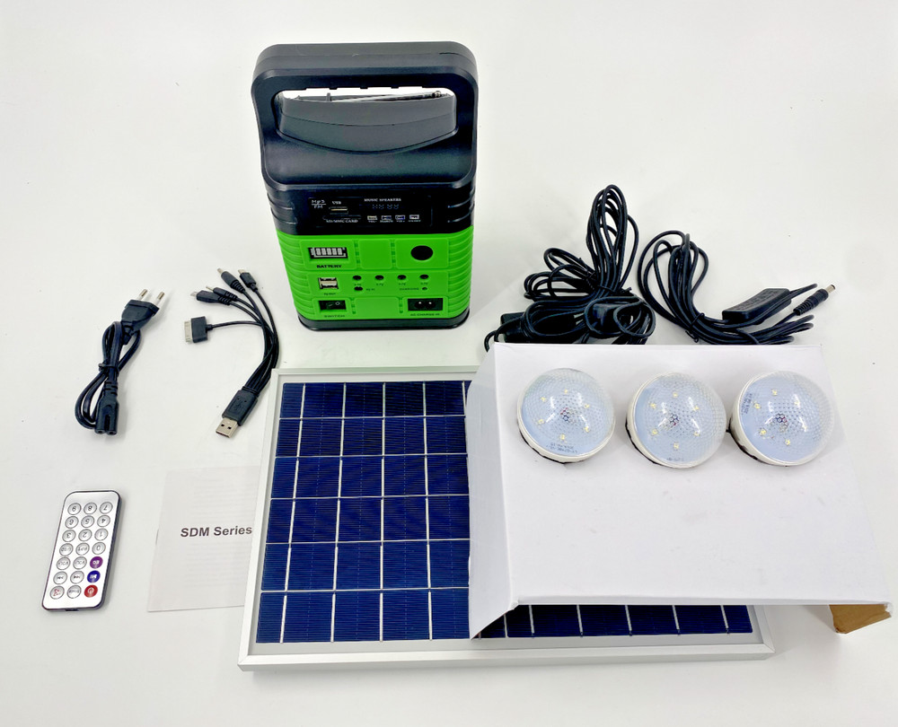 New in Open Box! Solar System Solar Powered MP3 Player - Radio - Charger