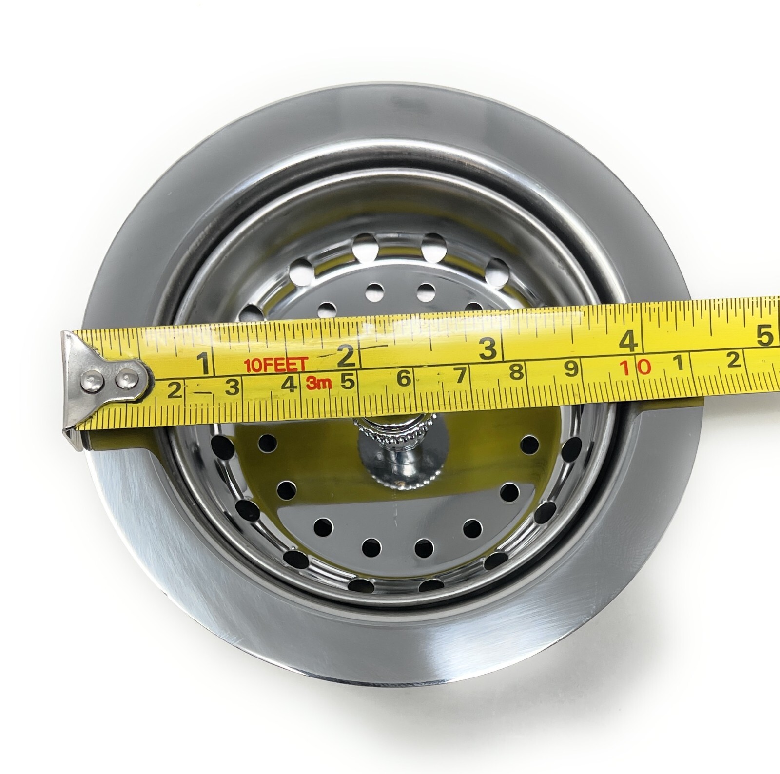 Stainless Steel Kitchen Sink Strainer with Flange , 1-1/2" x 3-1/2 - 4" Opening