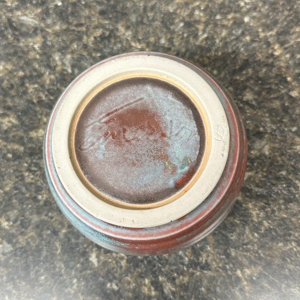 Small Pottery Vessel Bowl Signed Emerson