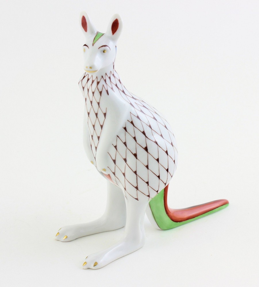 Hollohaza Fishnet Kangaroo Figurine