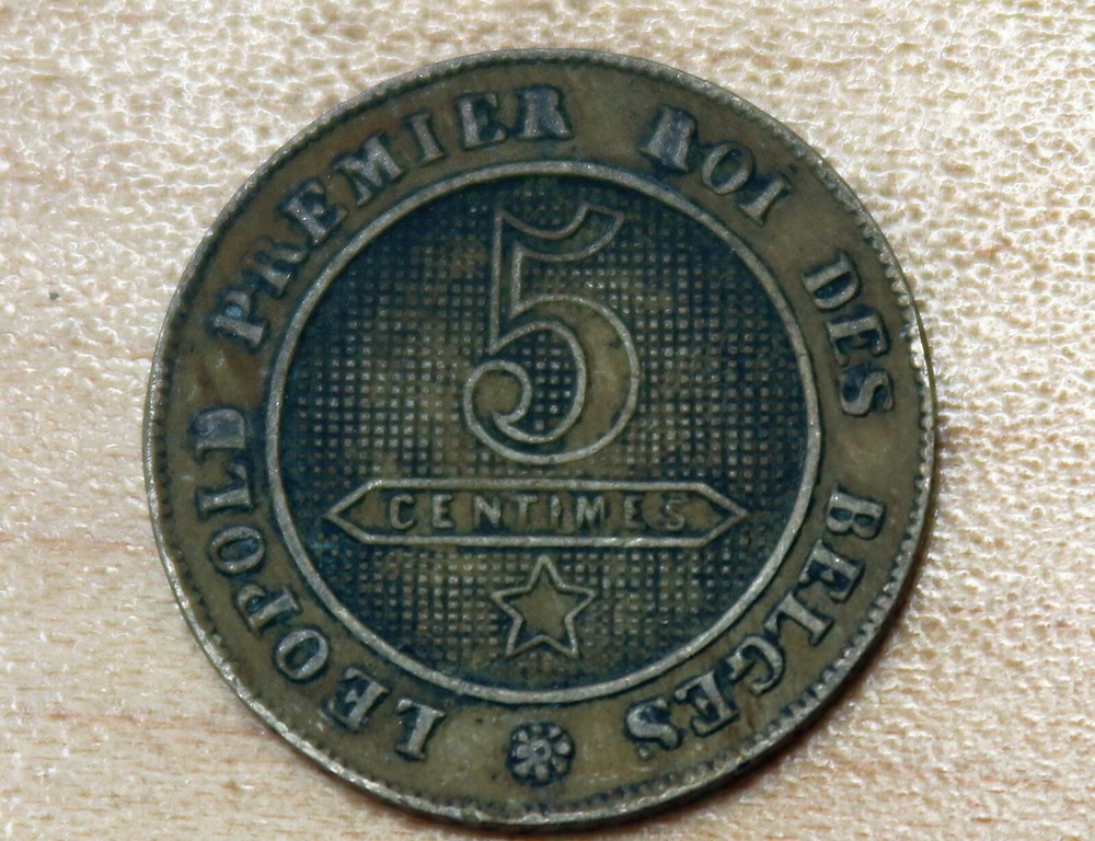 1862 Belgium 5 Centimes
