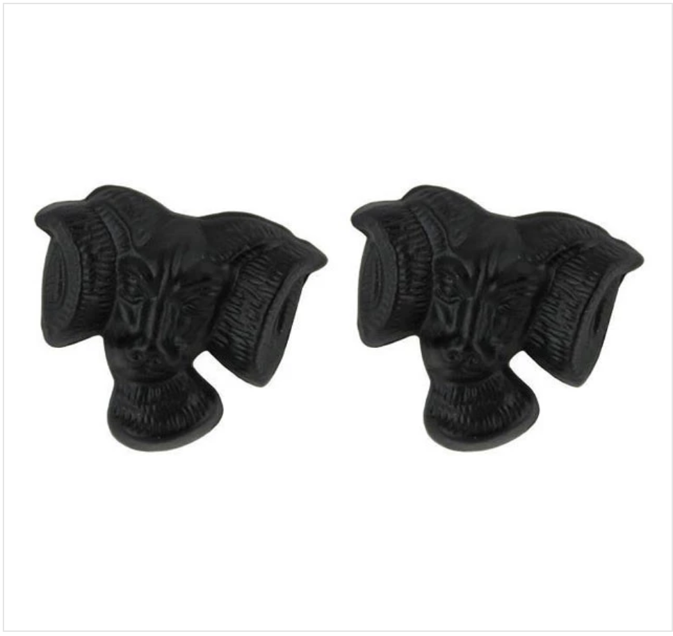 GENUINE U.S. ARMY CREST: RAMS HEAD - BLACK