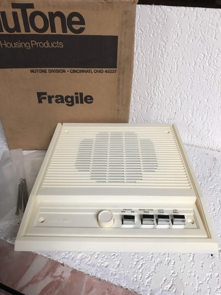 NuTone IS-408L Adobe White 8" Indoor Surface Mounted Intercom Speaker