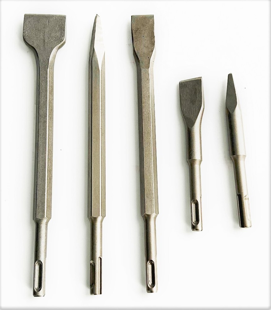 5pc JN TOOLS SDS Plus Chisel Set Hammer Drill Bits Concrete #CHIB02257B