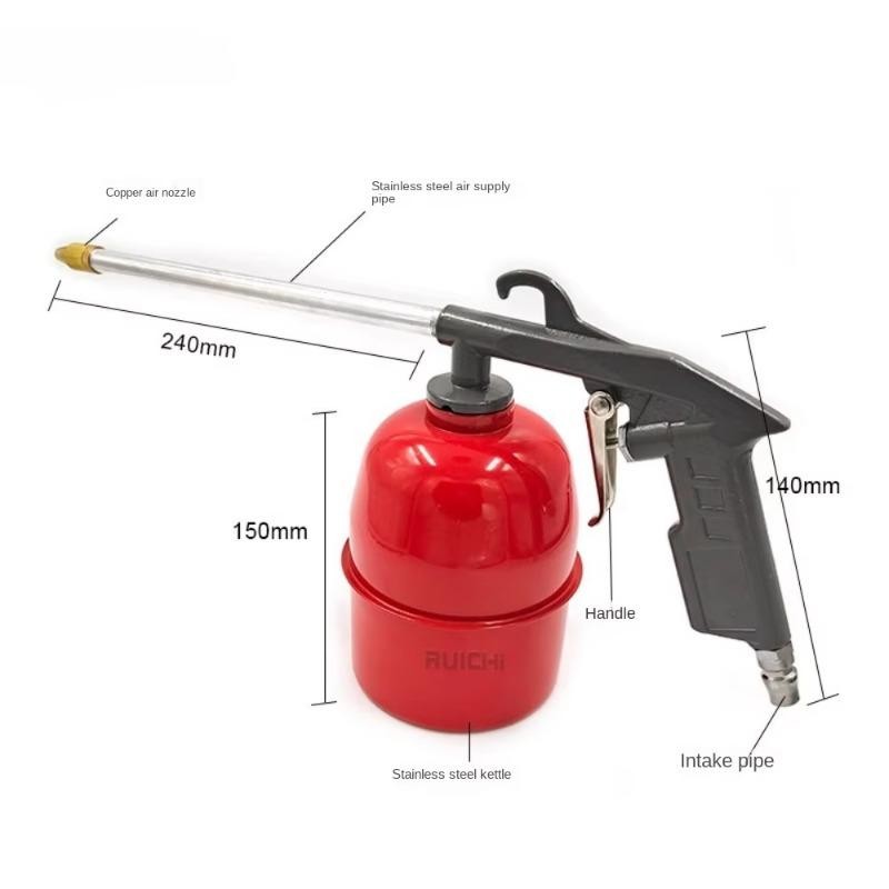 Car Auto Engine Cleaning Solvent Air Sprayer Degreaser Siphon Tools Gray.