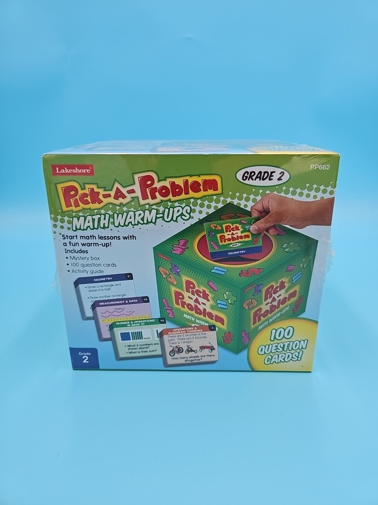 Lakeshore Pick-A-Problem Math Warm-Ups- Grade 2 - PP662 New!