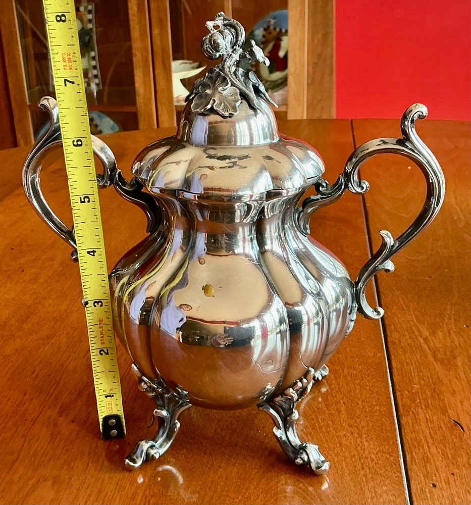 Vintage Reed & Barton Winthrop Silverplate Tea & Coffee Service, 4 Piece + Tray