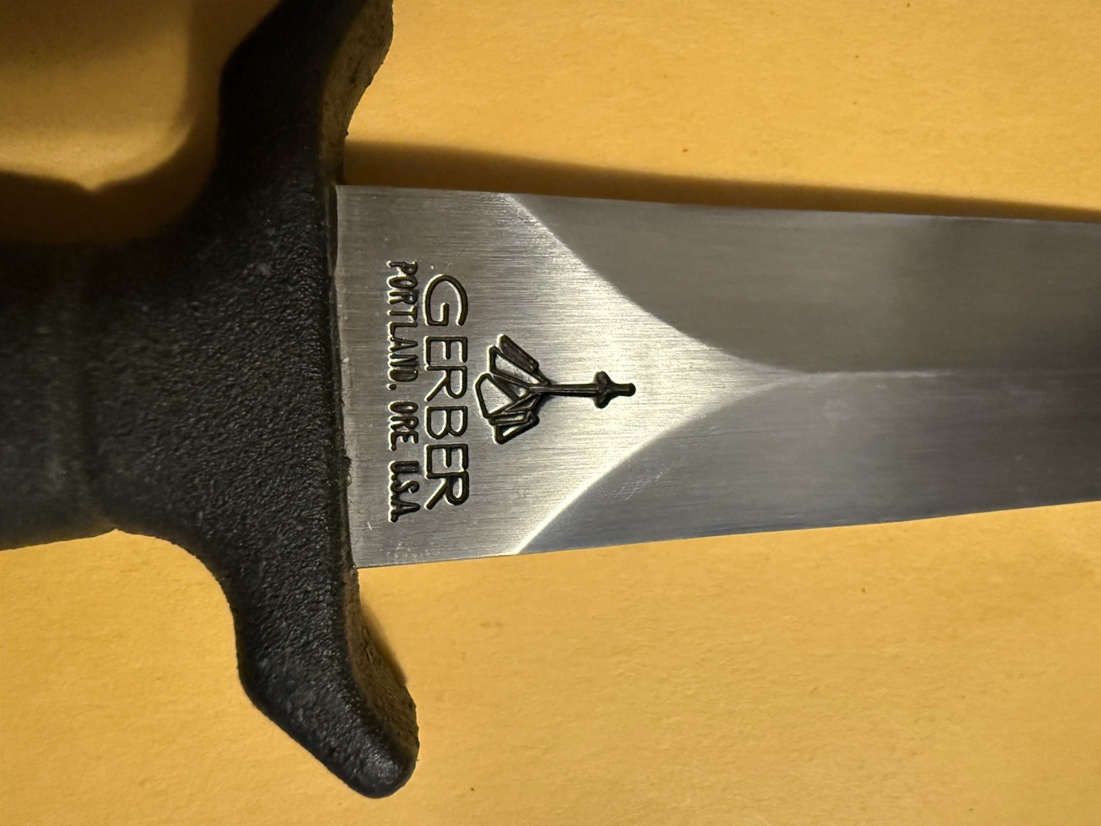 Gerber Mark I Boot Knife Used Early 1980s Portland USA Vintage