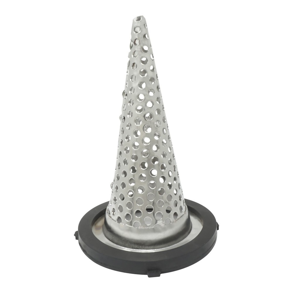 2" Funnel Suction Strainer, Witch Hat, Stainless Steel