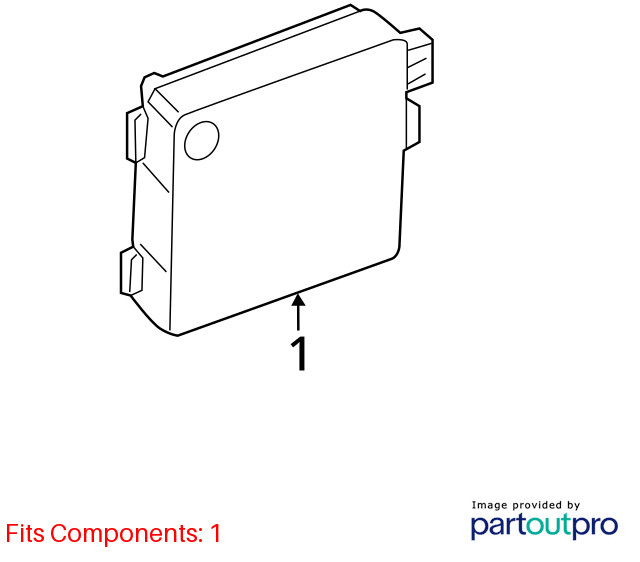 Camera/Projector Radar Unit Rear Fits 13-19 FLEX 910351
